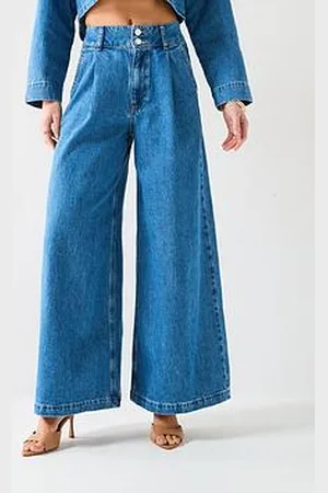 Very High Waist Palazzo Co-Ord Jeans