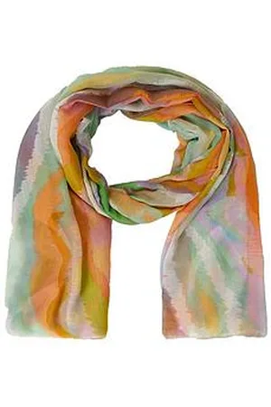 Accessorize Betsy Blurred Wave Scarf - Pastel Multi