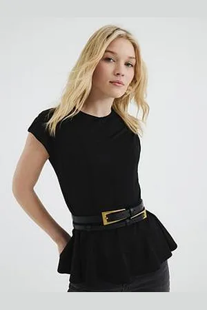 River Island Ponte Panel Top