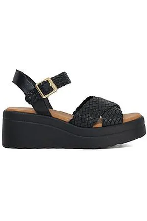 Dune Kinleys Leather Wedge Sandals