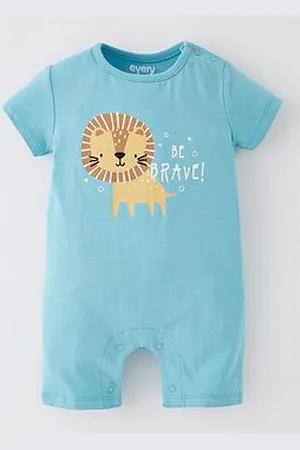 Everyday Basic Baby Boys Lion Romper