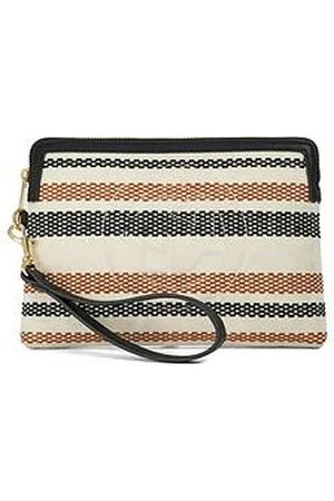Dune Slay Canvas Zip Up Wristlet Pouch - Tan
