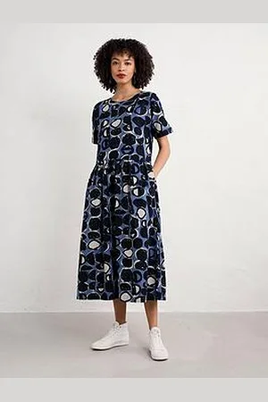 Seasalt Cornwall Drop Waist Printed Shift Dress