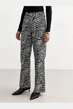 New Look Zebra Print Adalae Wide Leg Jeans