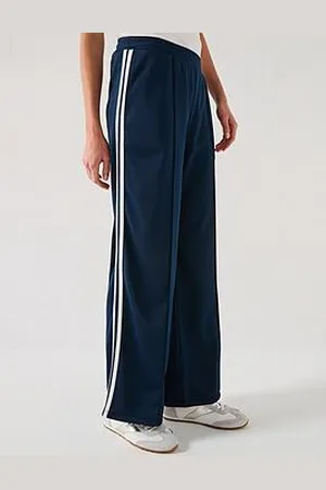 Very Side Stripe Pin Tuck Wide Leg Jogger