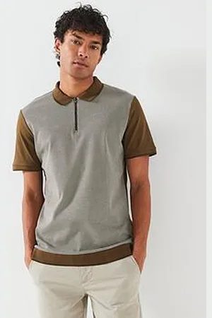 Very Man Geo Zip Neck Polo