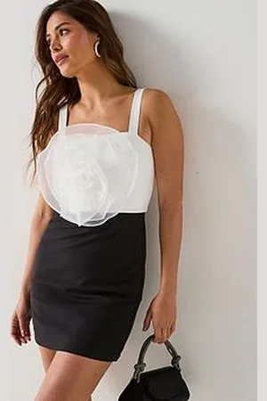 Very Tulle Corsage Mono Mini Dress