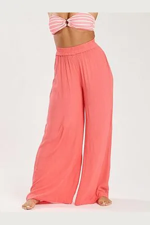 South Beach Crinkle Vicose Wide Leg Trousers