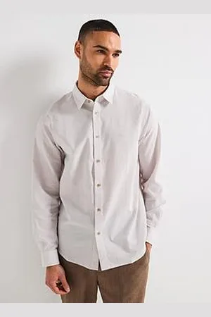 Armani Exchange Long Sleeve Seersucker Shirt
