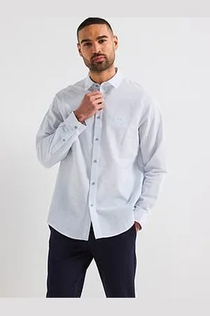 Armani Exchange Long Sleeve Seersucker Shirt