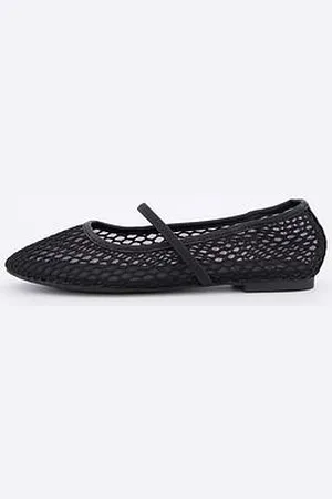 Very Mesh Round Toe Ballerina Shoes