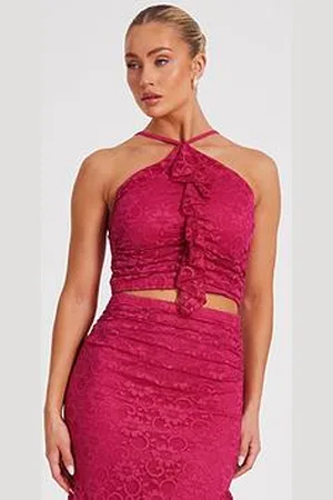 Quiz Hot Lace Crop Top