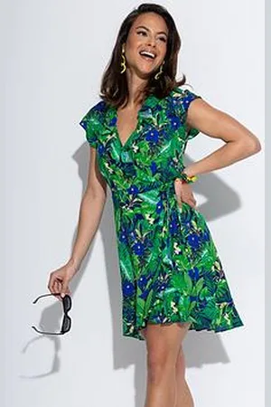 Pour Moi Frill Wrap Beach Dress With Lenzing? Ecovero? Viscose