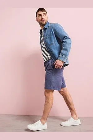 Very Man Garment Washed Bermuda Shorts - Mid