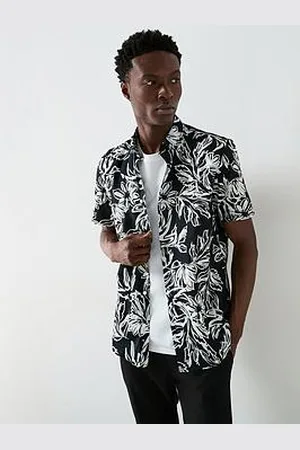 Very Man Short Sleeve Printed Shirt - /White