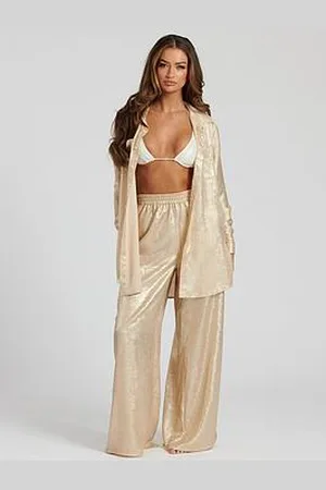 South Beach Metallic Foil Beach Shirt
