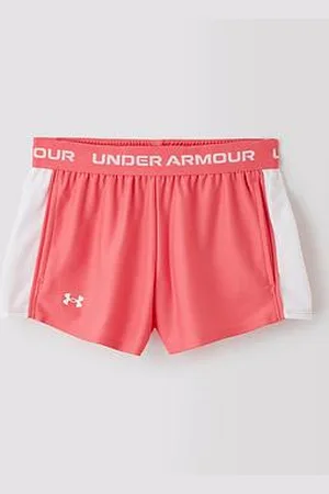 Under Armour Junior Girls Training Tech Play Up Shorts - Pink