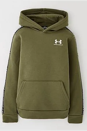 Under Armour Junior Boys Icon Fleece Taping Hoodie - Green