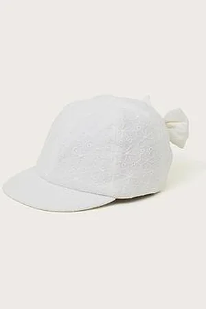 Monsoon Baby Girls Broderie Bow Cap