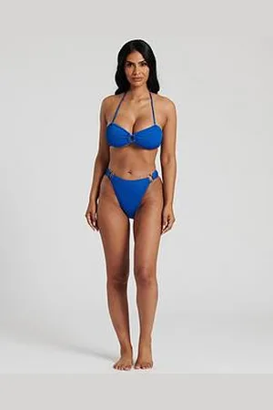 South Beach Crinkle Ring Bandeau Bikini Top