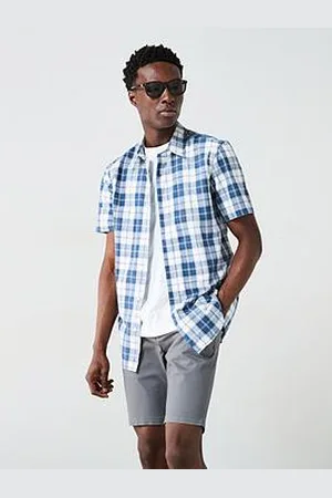 Very Man Short Sleeve Check Shirt