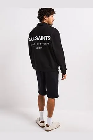 AllSaints Underground Logo Polo Neck Sweatshirt
