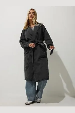 Yours Curve Longline Denim Trench Coat