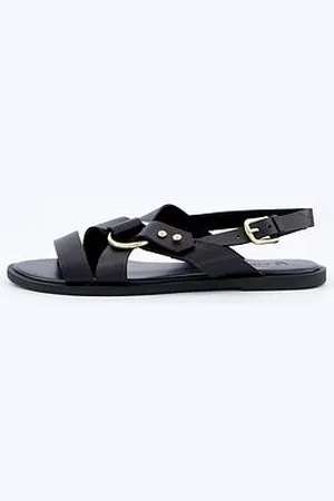 Very Wide Fit Leather Strappy Sandal