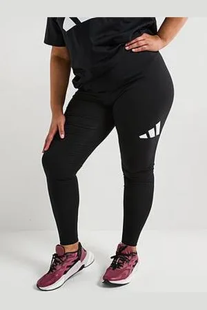 adidas Womens Plus Size Essentials Big Logo Leggings - Black