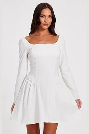 Quiz Bow Back Skater Dress