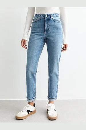 New Look High Waist Cuff Mom Jeans
