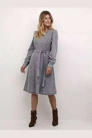 Cream Ruth Denim Dress