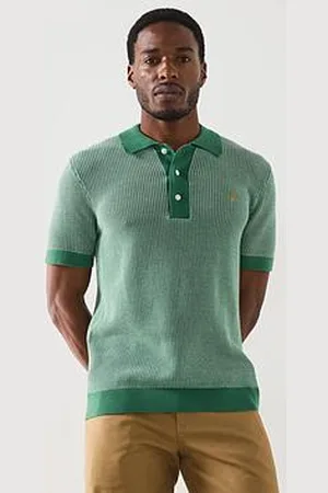 Farah Sandford Knit Short Sleeve Relaxed Fit Polo Shirt