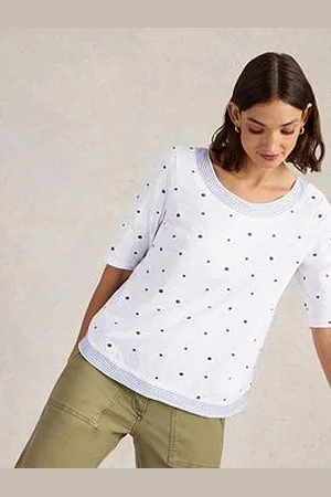 White Stuff Weaver Embroidered Top