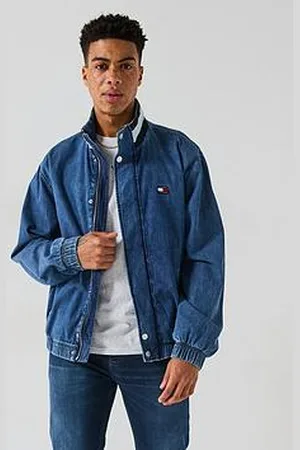 Tommy Hilfiger Dna Collar Denim Jacket - Midi Wash Blue