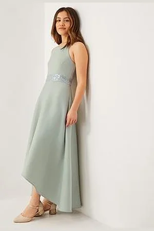 Monsoon Girls Strappy Sequin High-Low Prom Dress