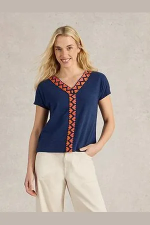 White Stuff Neva Embroidered Top