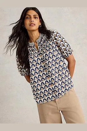 White Stuff Ariel Mix Print Top