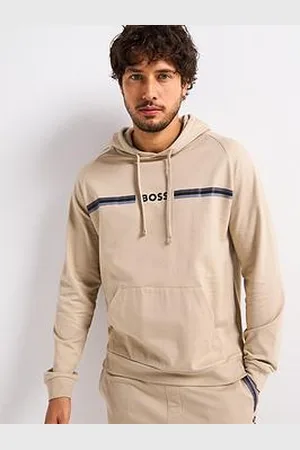 HUGO BOSS Authentic Loungewear Hoodie - Beige