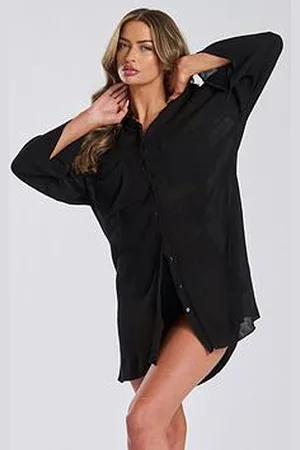South Beach Nehru Collar Double Pocket Beach Shirt