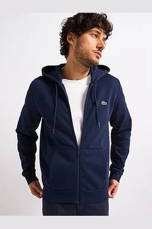 Lacoste Classic Fit Brushed Fleece Zip Front Hoodie