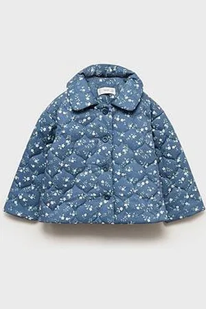 MANGO Baby Girls Printed Quilted Jacket