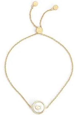 Coach Signature Mother Of Pearl Coin Slider Bracelet