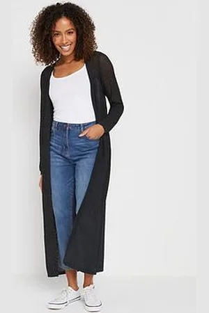 M&Co Longline Tape Cardigan