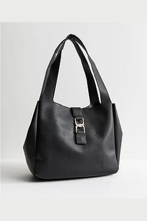 New Look Faux Leather Link Detail Hobo Shoulder Bag