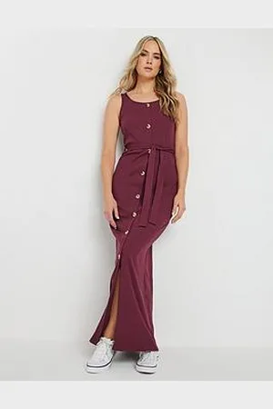 Long Tall Sally Tall Sleeveless Rib Button Dress