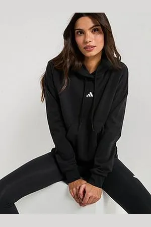 adidas Womens Essentials French Terry Hoodie - Black