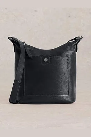 White Stuff Mini Fern Leather Crossbody