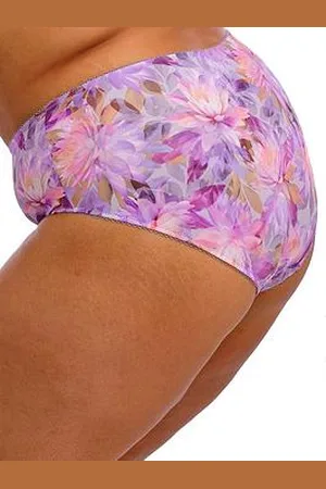 Goddess Kayla Print Full Brief - Purple