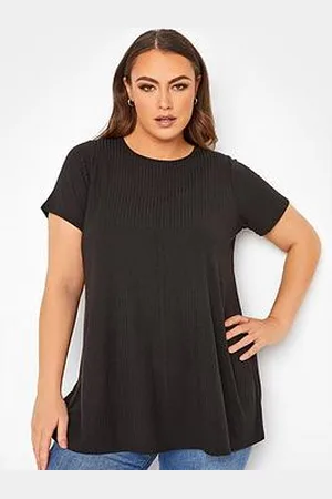 Yours Clothing Rib Swing T-Shirt.
